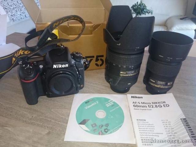 Nikon D750 + 2 Optiques