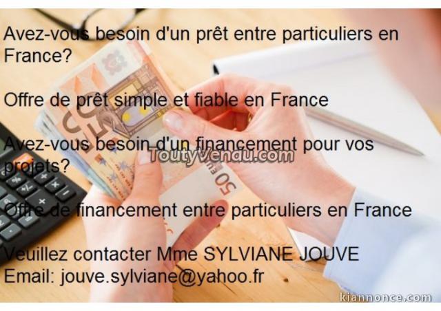 Une opportunité pour vous: offre de prêt et financement à tout.