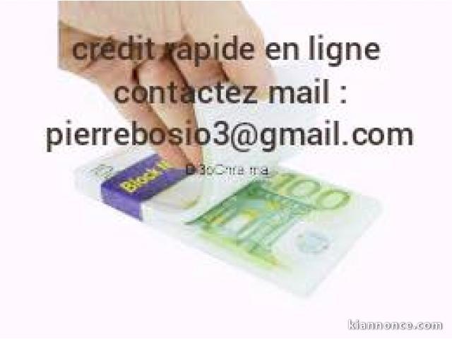 Crédit rapide en ligne -pierrebosio3@gmail,com