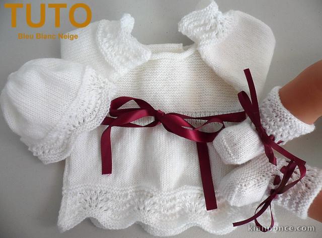 Explication TUTO trousseau layette bébé tricot