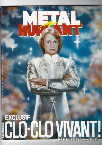 "EXCLUSIF : CLOCLO VIVANT" : magazine Metal Hurlant (1984)