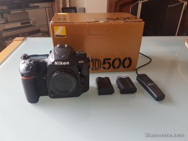 NIKON D500 encore sous garantie