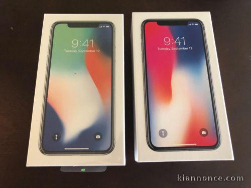 Pomme iPhone X de 64gb de couleur différents