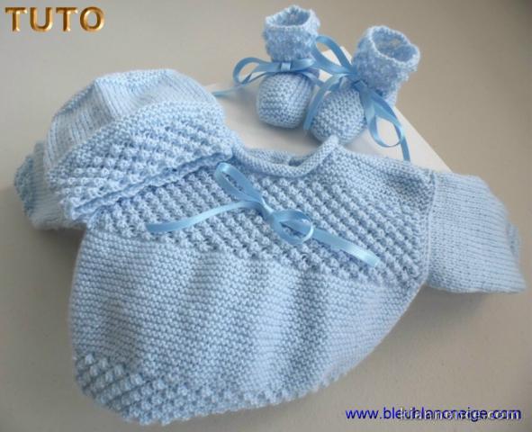 Explications, Tuto tricot bb trousseau bleu astra complet