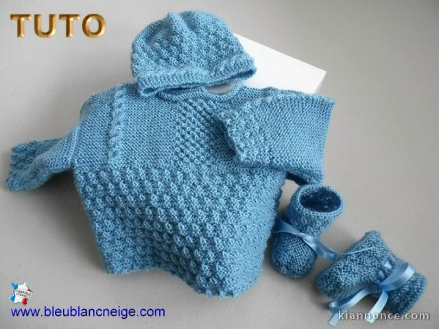 Tuto bb layette tricot bebe explications en pdf