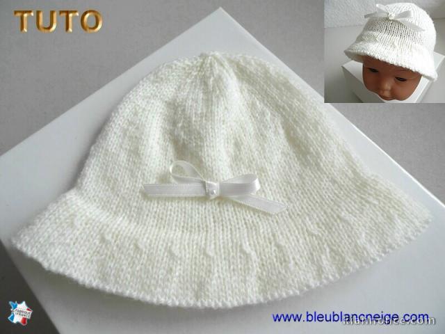 Tuto chapeau bb layette tricot bebe explications en pdf