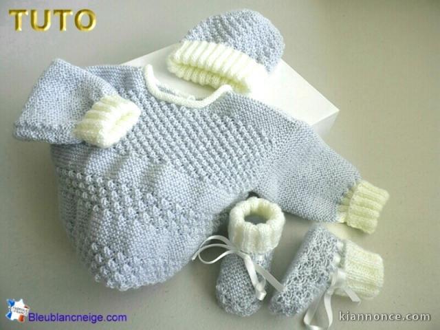 Tuto bb layette tricot bebe explications en pdf