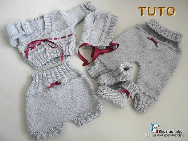 Fiche tricot bébé, à télécharger, layette, tricot bébé,TUTO, pdf