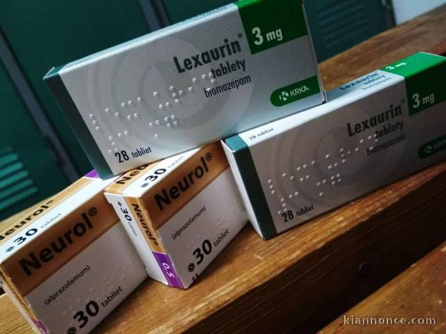 Neurol, Xanax, Lexaurine, Tramal, Diazépam,