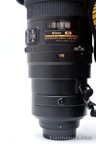 Objectif Nikon AF-S Nikkor 600 mm f/4E ED VR