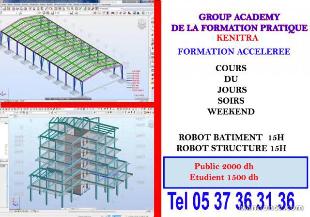 FORMATION  ROBOT BATIMENTS  A DISTANCE    