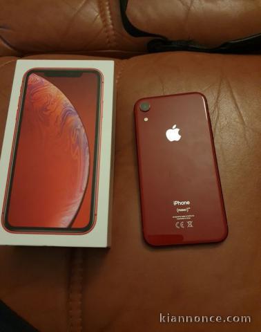 Iphone xr 128 go rouge neuf, débloquer et garantie