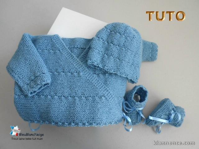 Fiche Tricot bébé, TUTO, explications complètes ensemble bb