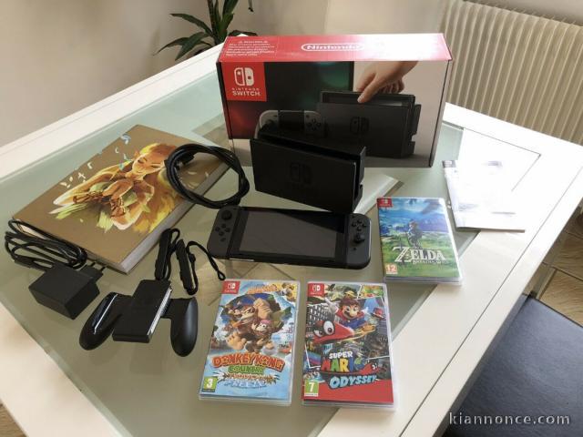 Nintendo Switch 32 Go grise (avec consoles grises)