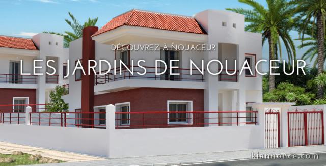 VENTE DES VILLAS EN BANDE AU JARDINS NOUACEUR