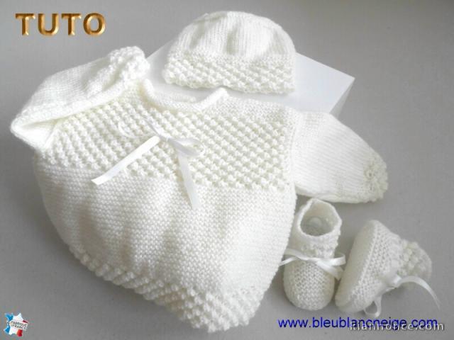 Fiche Tricot bébé, TUTO, ensemble complet layette bb