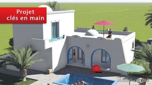 A VENDRE UN PROJET DE CONSTRUCTION CLÉ EN MAIN A HOUMT SOUK DJERB