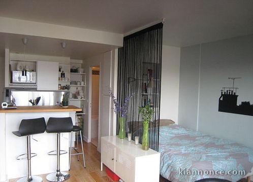 Agréable studio meublé 30m² à Paris XXe