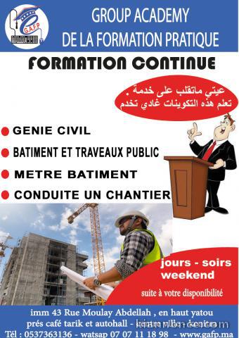 génie civil  - conduite de chantier- btp 