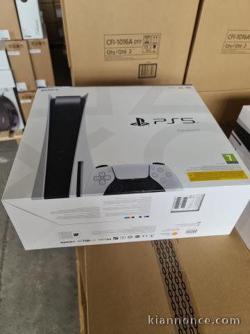 playstation 5 with 2 controllers