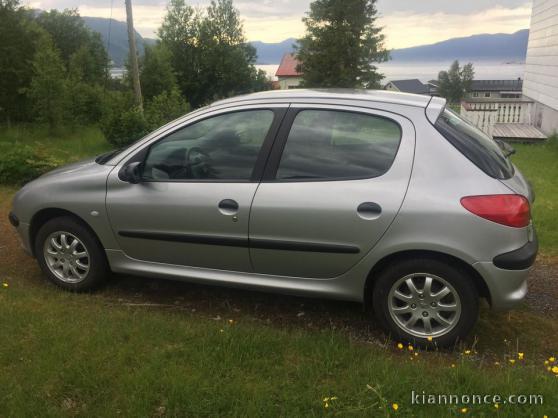 206 Peugeot a vendre  couleur argent