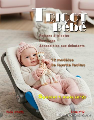 Livre n°12 tricot bébé modèles layette facile à tricoter - Patron