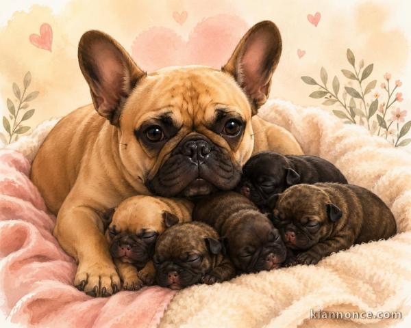 Magnifique chiots bouledogue français 