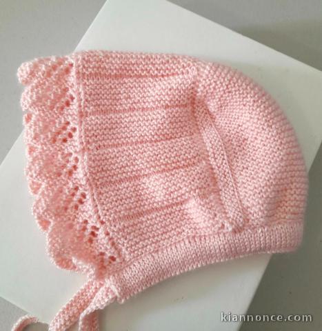 Béguin tricot bébé modèle layette tricoté main sur OPLA