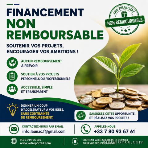 Financement non remboursable/Particuliers et Entreprises