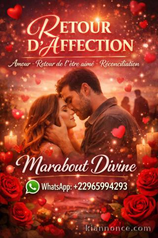 Retour affectif avis en 24h Tel : +22965994293