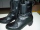 BOTTINES DE MOTO EN CUIR FEMME