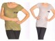 T-shirt à rayure avec fermeture