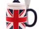 Tasse Avec Couvercle Et Cuillère Drapeau Britannique