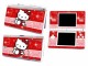 stickers hello kitty rouge pour nintendo ds lite ou dsi