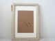 DECORATION/CADRE BEIGE ET BLANC