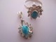 Parure de Pendentif & Bague Turquoise