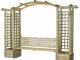 PERGOLA + BANC EN BOIS PIN DU NORD TOP QUALITE PRIX