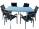 Table + fauteuils aluminium NOVA TOP QUALITE