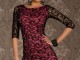 Robe courte Demi Bordeaux