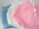 Bloomer bébé bleu blanc ou rose tricot fait main