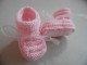 tricot bébé chaussons laine tricot fait main