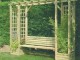 PERGOLA BOIS AVEC BANC ET JARDINIERES PAS CHERE