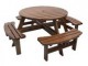 Ensemble famille table et chaises de jardin