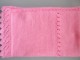 couverture rose tricot laine bébé fait main