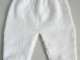 Pantalon blanc bébé tricot laine