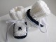 Vêtement Chaussons bébé tricot laine fait main
