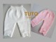 Explication TUTO pantalon layette bébé tricot laine