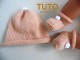 Explication TUTO bonnet chaussons PETALE pompons