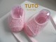 Explication TUTO ballerines layette bébé