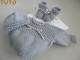 Tuto trousseau astrakan bébé tricoté main 